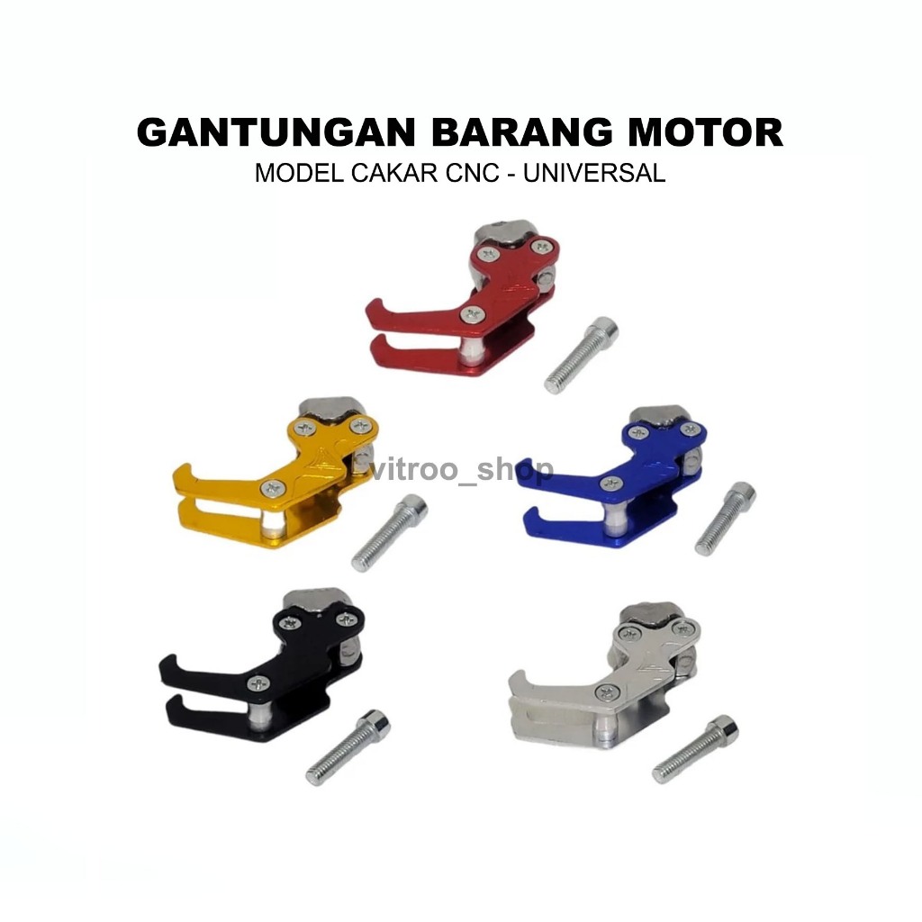 GBC1 - Gantungan Barang Hook Motor Matic Cakar Robot Variasi Motor Beat Mio Vario Nouvo Scoopy