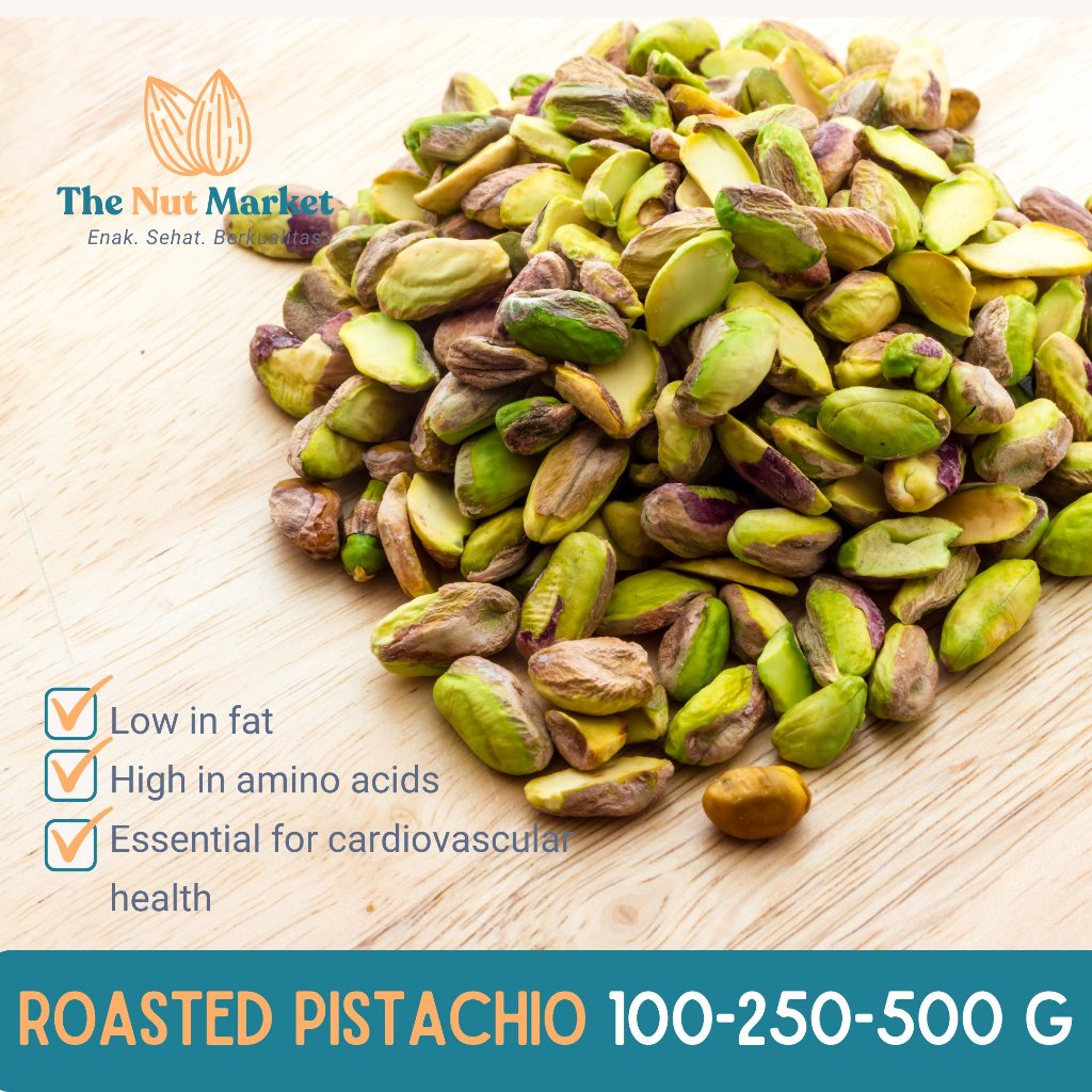 

Pistachio Oven Roasted 100, 250, 500 gram Panggang