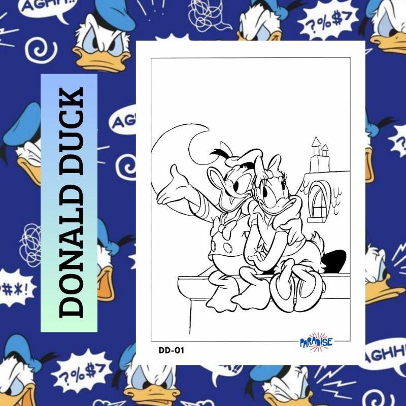 

Kertas Mewarnai Gambar Donald Duck