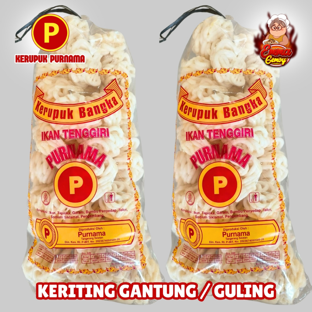 

Kerupuk Bangka Keriting Kecil Gantung Ikan Tenggiri Snack Jajanan Emma Gemoy