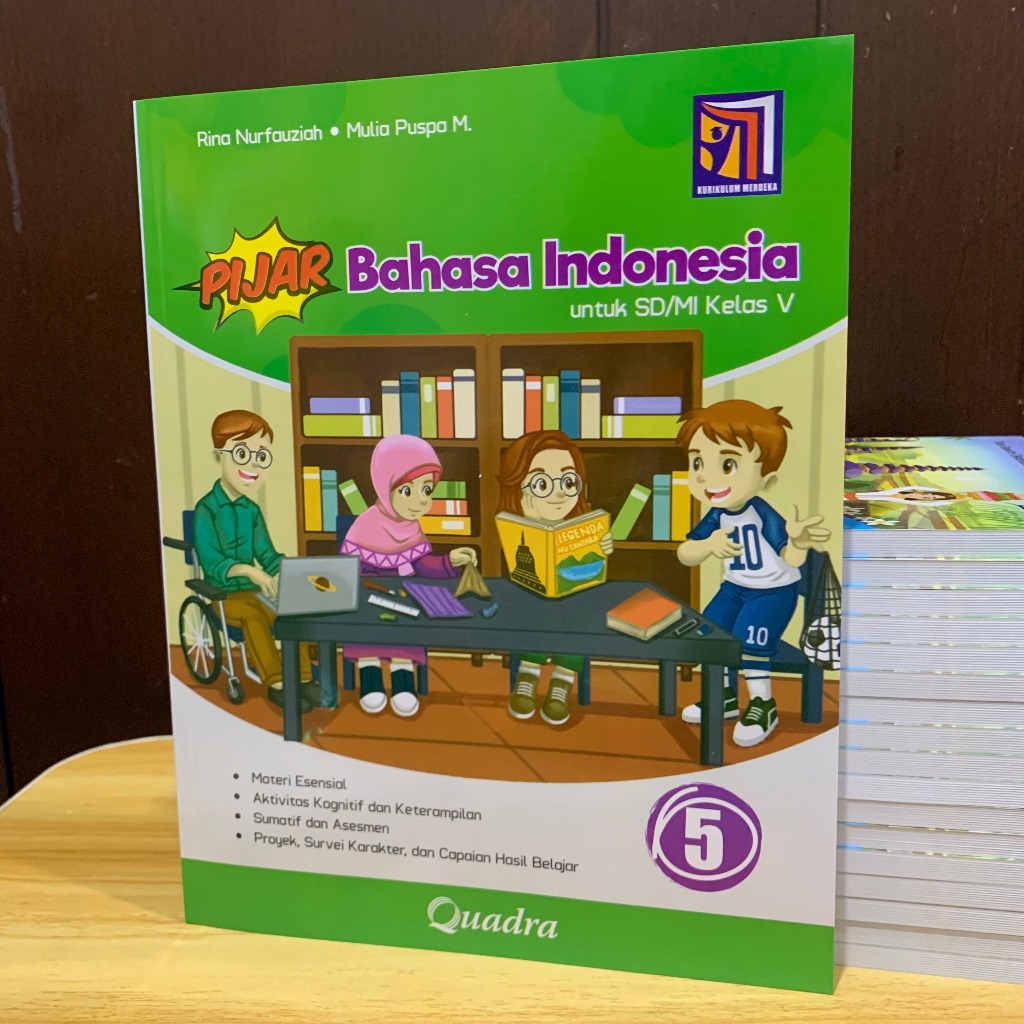 Pijar Bahasa Indonesia Kelas 5 SD/MI Penerbit Quadra Kurikulum Merdeka