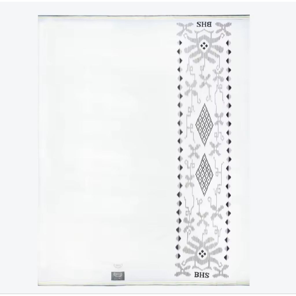 Sarung BHS Putih Polos Silver | BHS Cosmo Silver