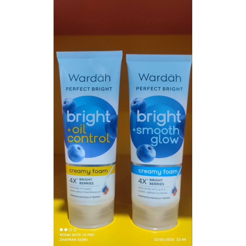 Wardah perfect bright creamy foam 100ml (sabun pencuci muka)