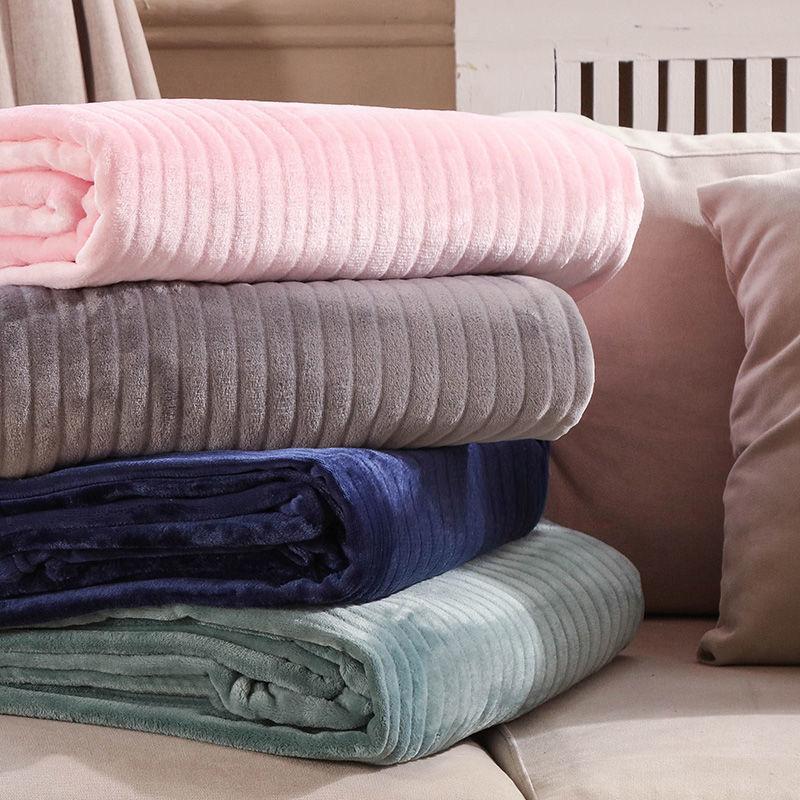 Selimut Bulu Dewasa Embos Tebal Polos 180x200