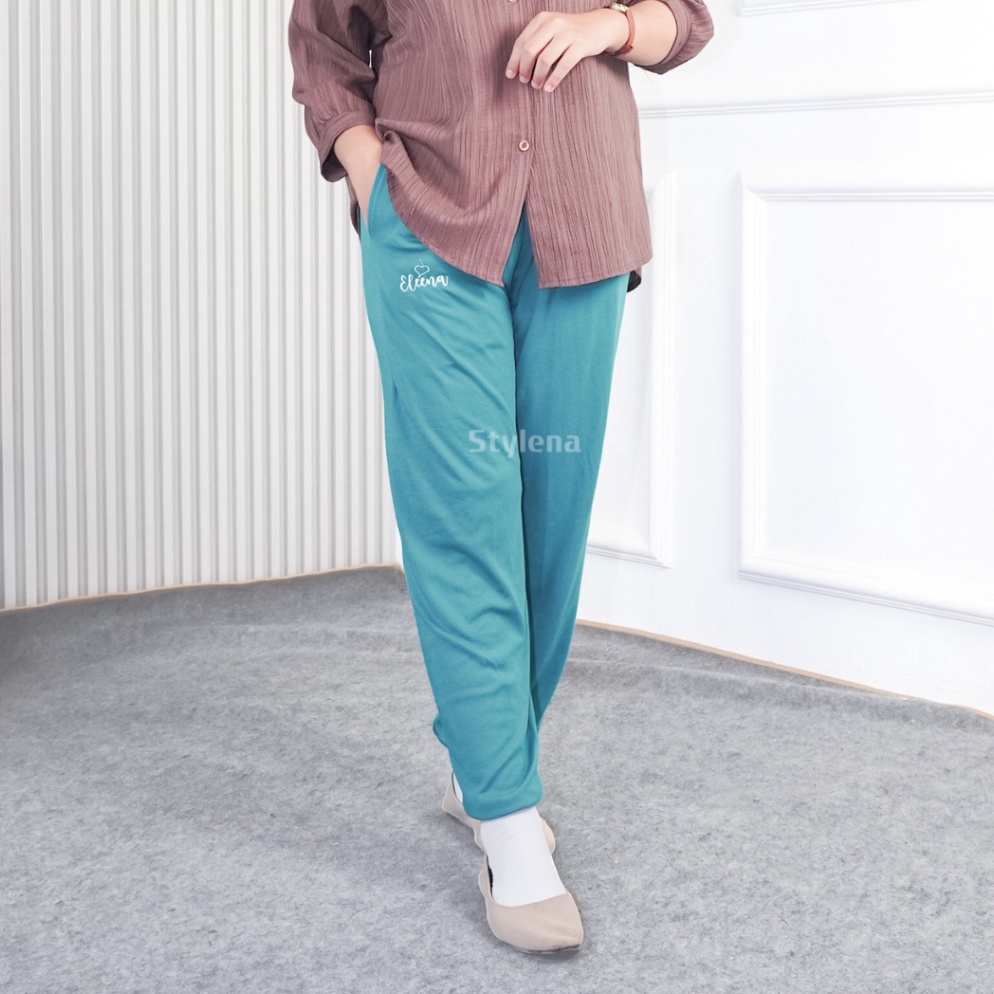 KODE S74T Celamis Eleena Kerut  Celana Harian Wanita Inner Gamis Standar  Jumbo