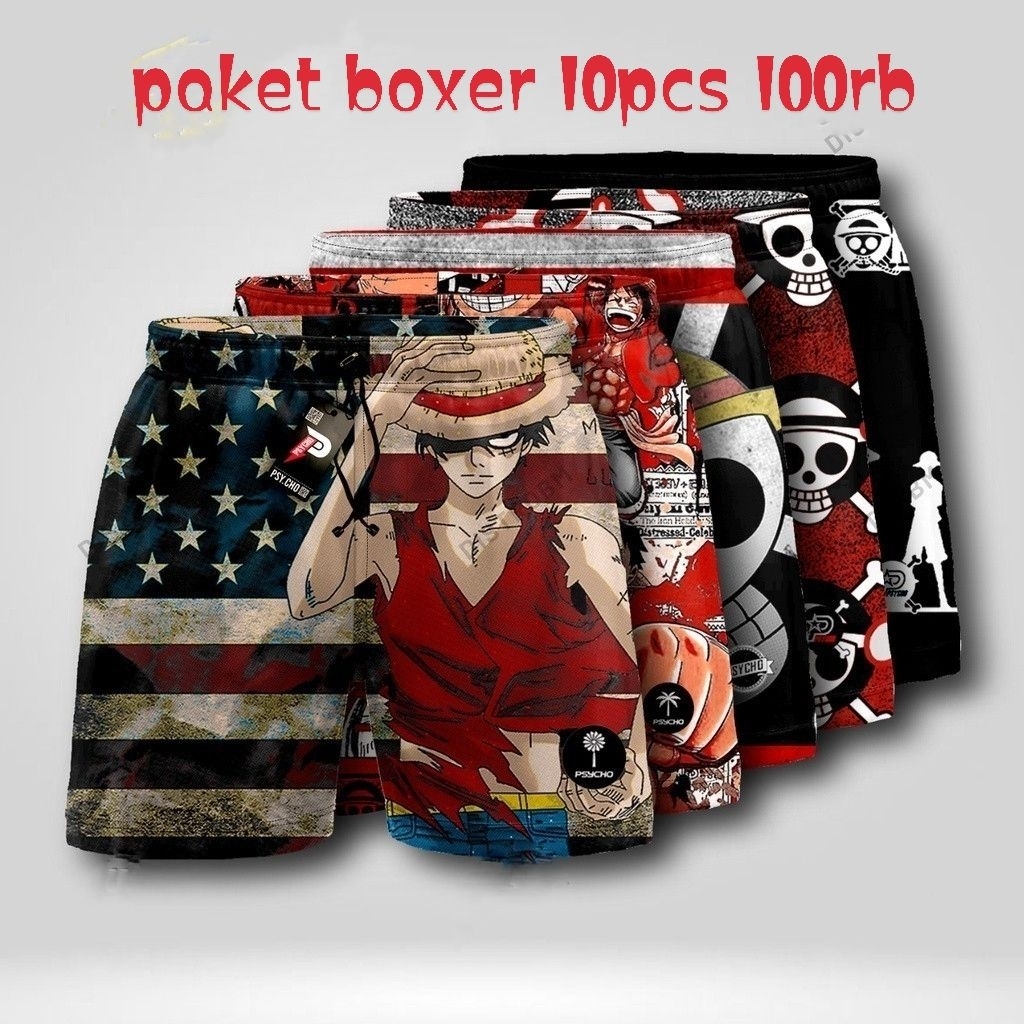 PAKET BOXER 10PCS 100k||BOXER PRIA DEWASA||BOXER SURFING||BOXER KARAKTER||