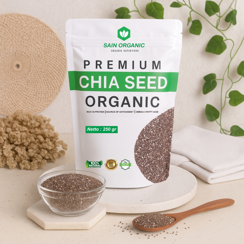 

Chia Seed Organic Mexico 250 gram untuk Diet Freshly Black Cia Seed Organik fresly Biji Chia Seeds
