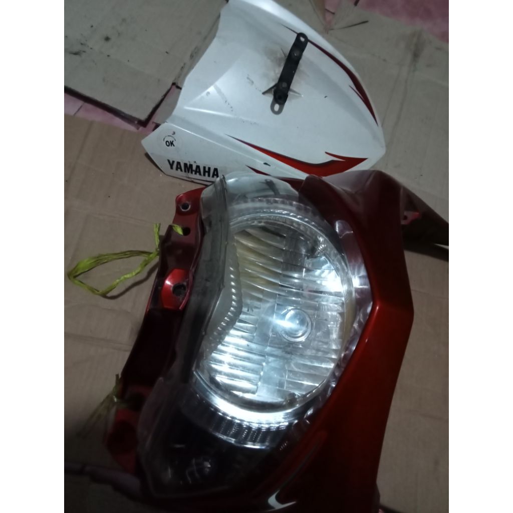 body depan fullset sama reflektor tameng depan Yamaha Mio soul GT Xeon GT 125 original cabutan motor