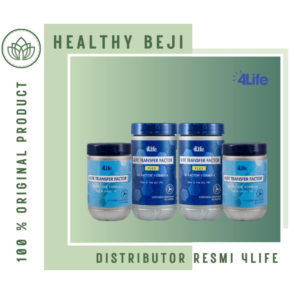 Paket Bundling 4 Produk 4Life Transfer Factor Tri Factor Formula TF 60 Kapsul dan 2 Transfer Factor 