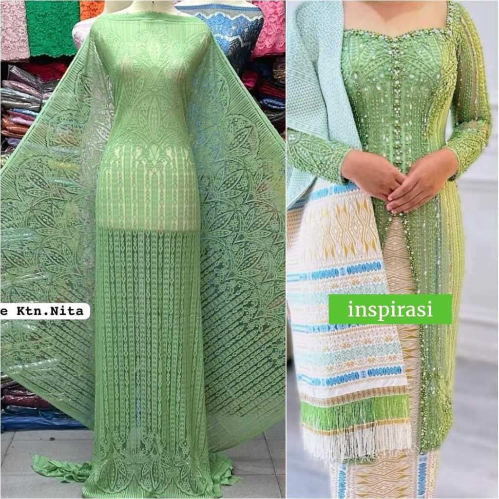 Kain kebaya semi prancis katun premium