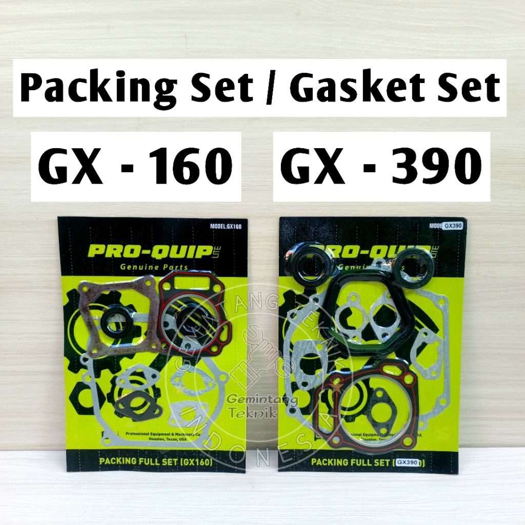 Packing Set GX160 GX390 Gasket Set Engine GX 160 GX 390 Merk PRO-QUIP LITE ORIGINAL
