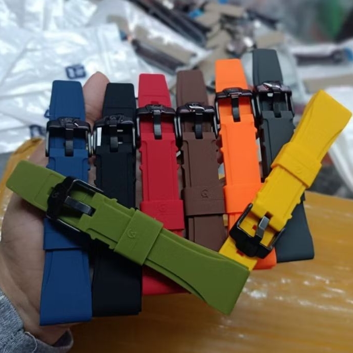 Tali strap jam tangan Alexandre Christie AC karet rubber Alexander Cristi cristie