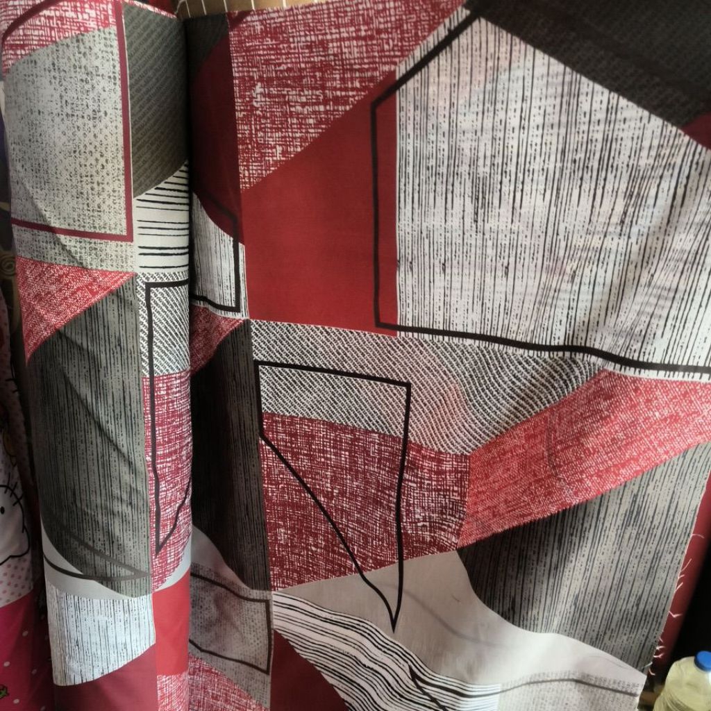 kain bahan seprei microtex chanel