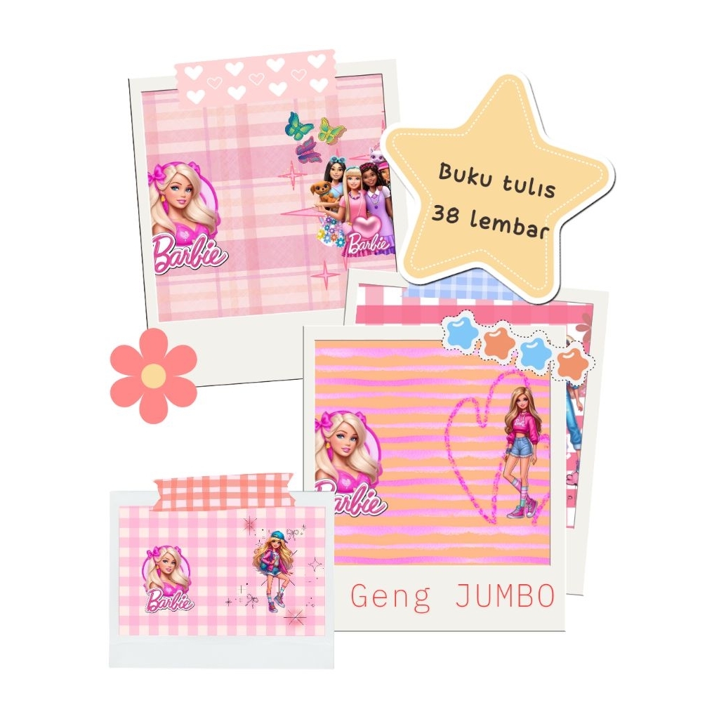 

Buku Tulis Edisi Barbie Terlaris 38 lembar
