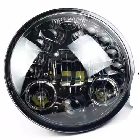 DAYMAKER LAMPU DEPAN 5,75 inch DOUBLE SENJA DUS HITAM DOBEL SENJA