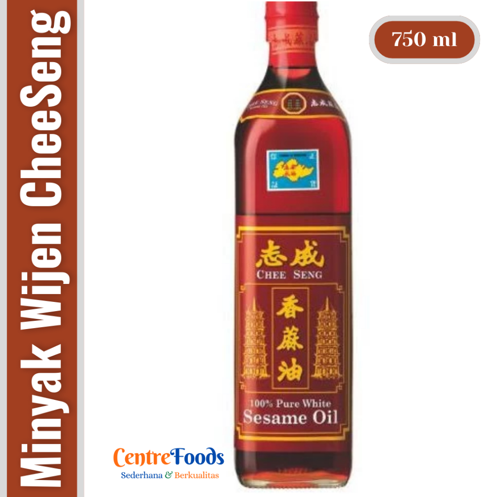

Minyak Wijen Cheseeng Pagoda - Sesame Oil CHEE SENG | 750 ml [ Harga Per BTL ]