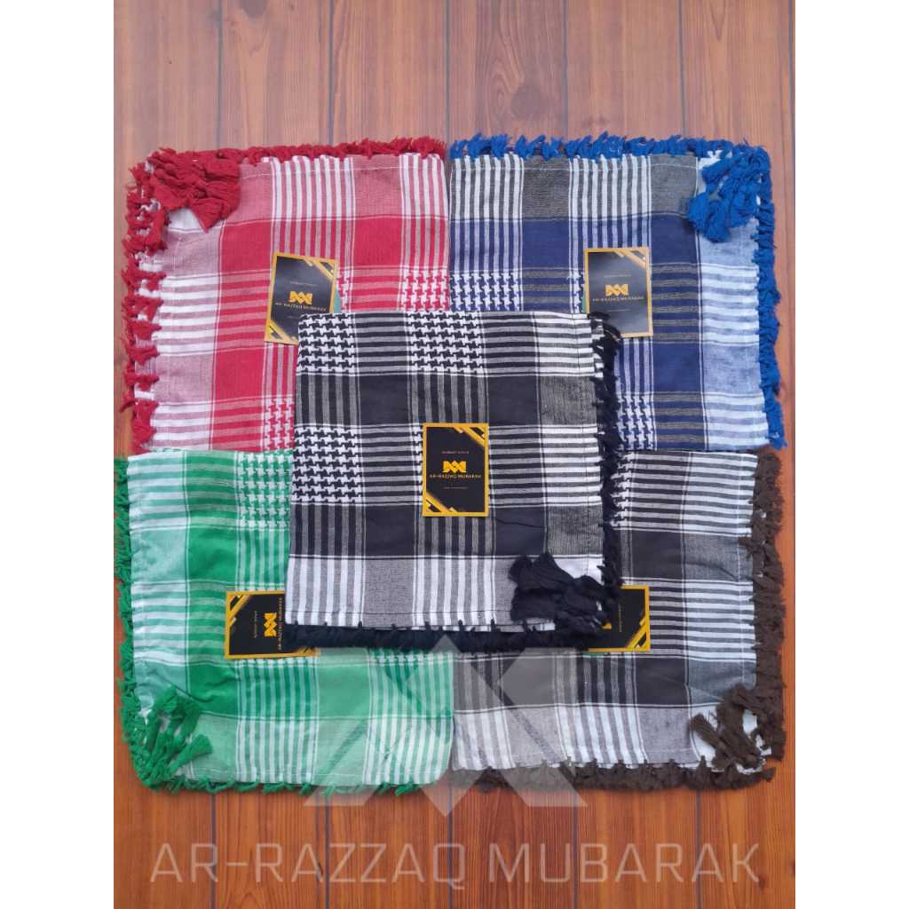 Sorban Palestina Motif Jagung/Sorban SegiEmpat Premium