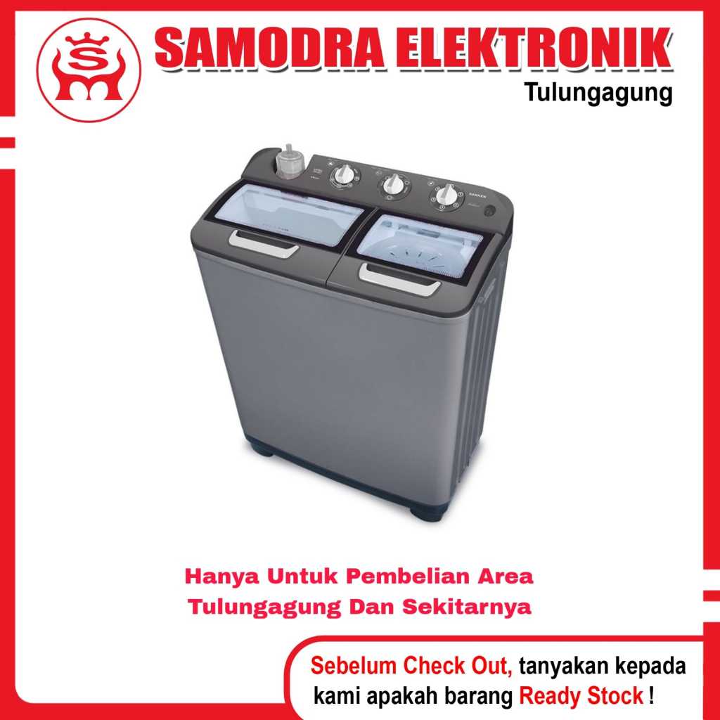 Mesin Cuci  SANKEN TW-1127GSL | Mesin Cuci 2 Tabung Kapasitas 10 KG