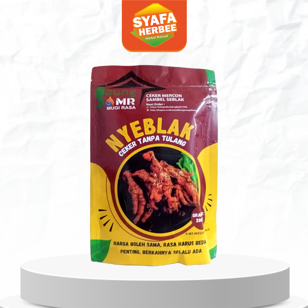

NYEBLAK Ceker Mercon Tanpa Tulang Sambal Ijo Enak Sekalih