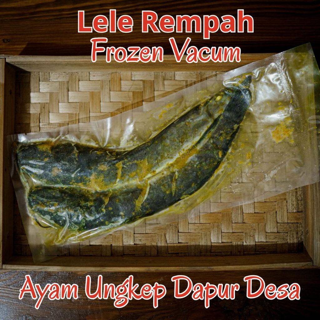 

Frozen Vacum Lele Rempah Bumbu Kuning Isi 2 ekor Siap goreng