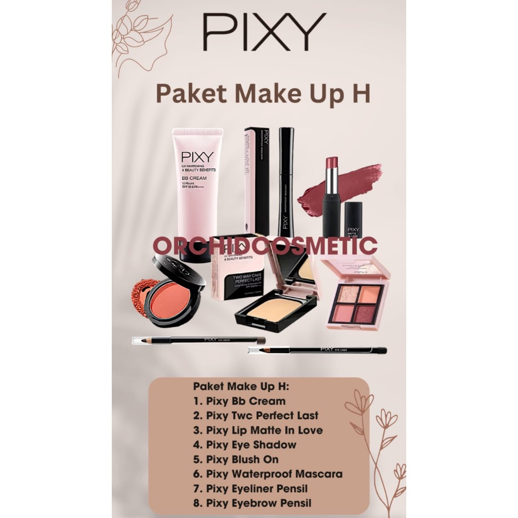 Pixy Paket Makeup Hemat Lengkap / Pixy Paket Hadiah Seserahan / Paket Hantaran Pernikahan
