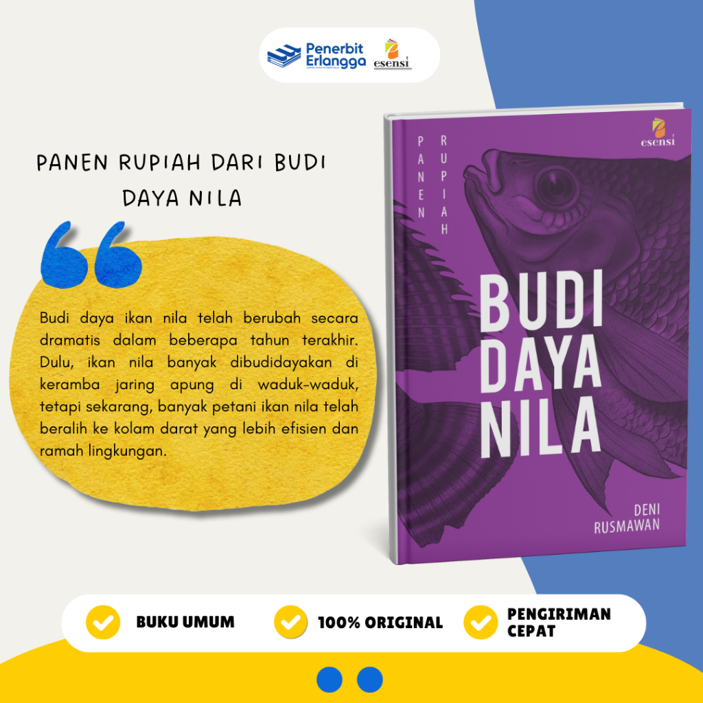 [Erlangga Officil] Buku Referensi Umum: Panen Rupiah Dari Budi Daya Nila Deni Rusmawan