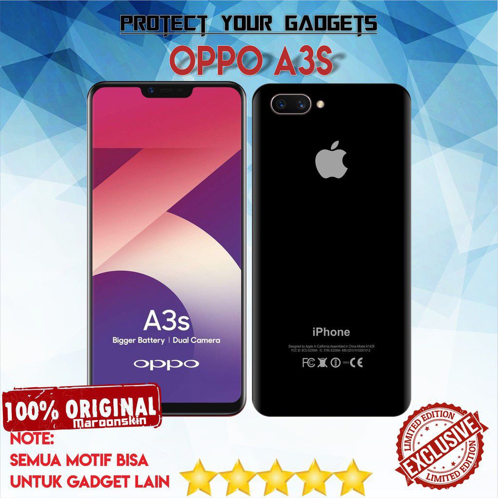 garskin Oppo A3s A5s iPhone premium protect