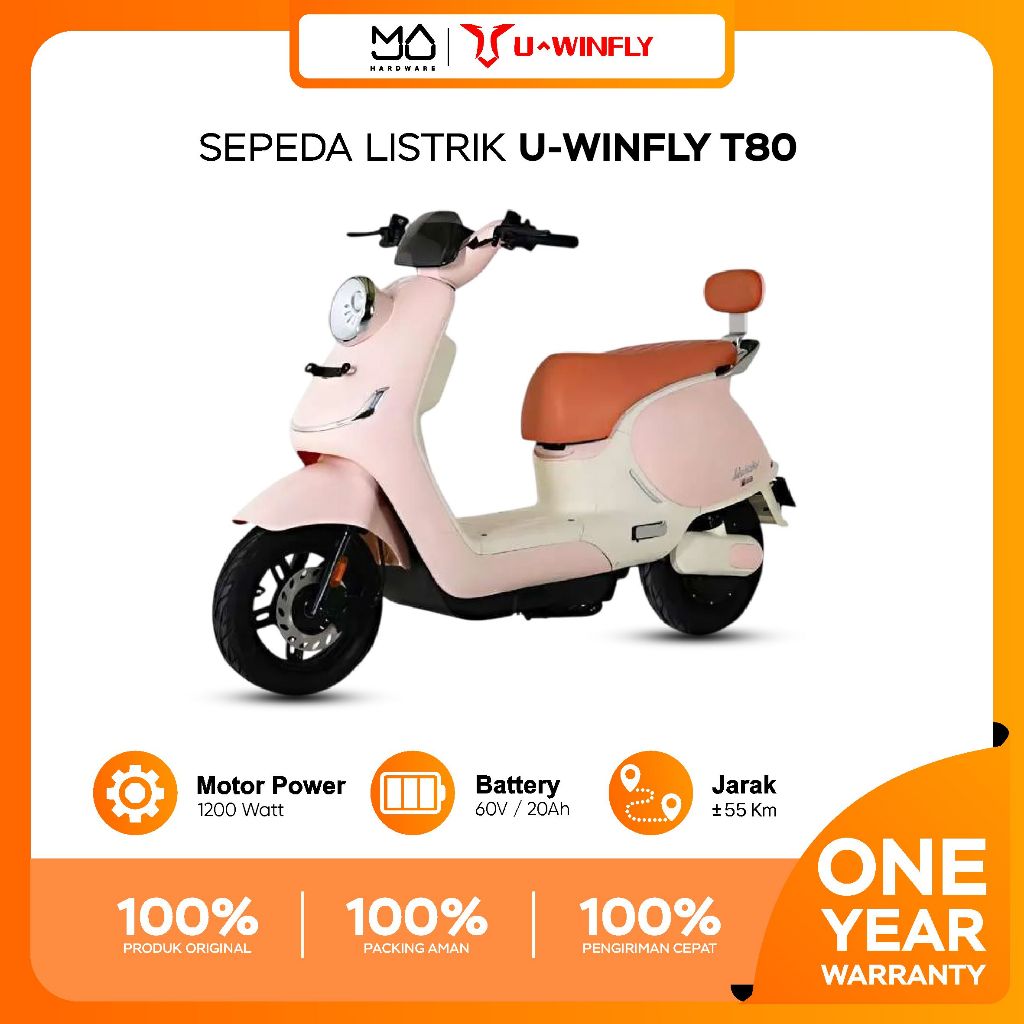 UWINFLY T80 Motor Listrik Motor Power 1200watt TERBARU - Garansi Resmi