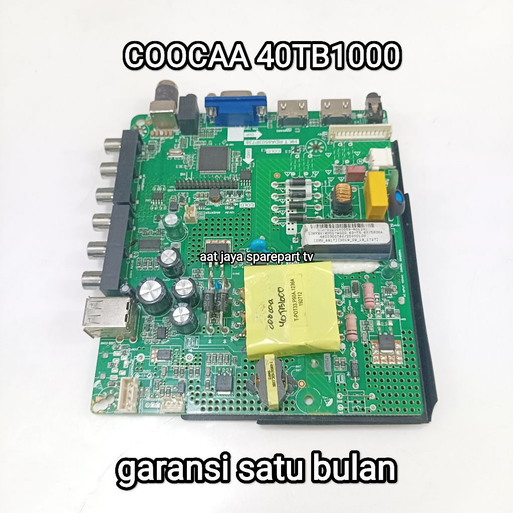 MAINBOARD COOCAA 40TB1000 MB - MOBO - MODUL - MOTHERBOARD - MESIN TV COOCAA 40TB1000