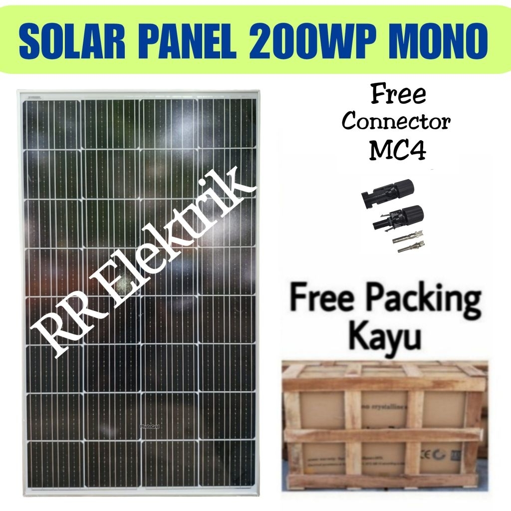 Solar Panel Solar Cell Panel Surya Maysun 200wp Monocrystalline 200 Wp Mono