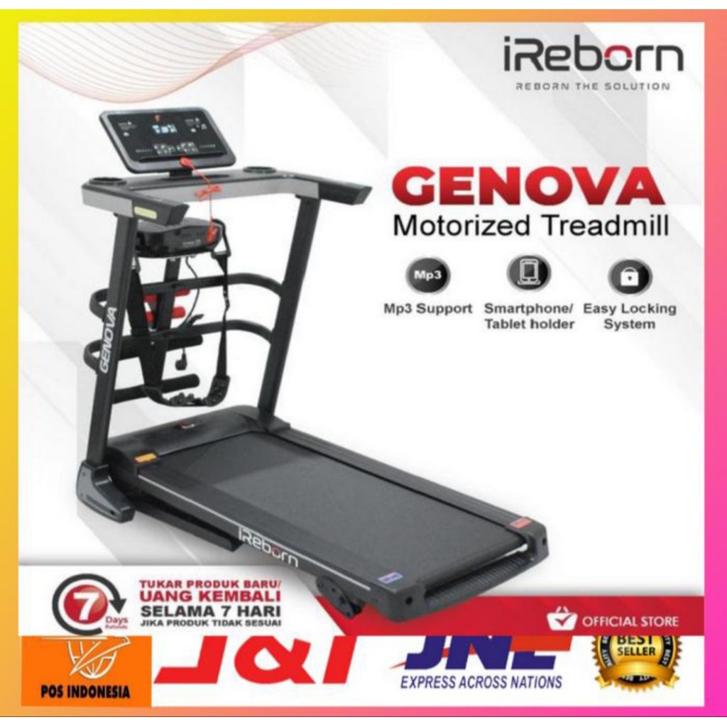 Treadmill Elektrik Genova IReborn Alat Fitness Lari