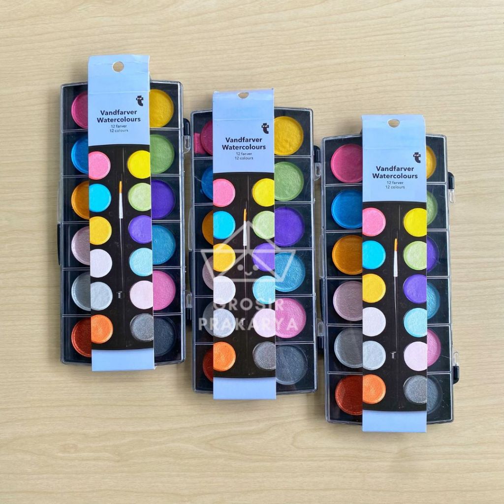 

Vandfarver Watercolor 12 Color Metallic Cat Air Metalik Melukis Menggambar Lukis Water Warna Pewarna Kilau Bling Blink Berkilau Mewah Mewarnai Colour Cair Perlengkapan Sekolah Elegant Coloring Kualitas Bagus Cantik Pekat Premium Grosir Prakarya Malang