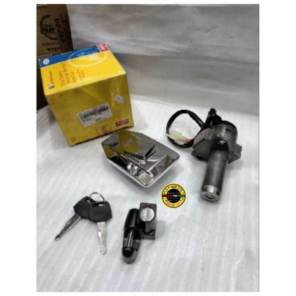Kunci kontak GL PRO NEOTECH set dengan tutup tangki dan kunci jok original aspira