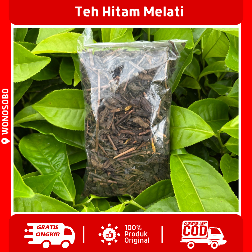 

Teh Hitam Melati Jasmine Black Tea Teh Tambi Wonosobo Paket Hemat Berat 1000 g