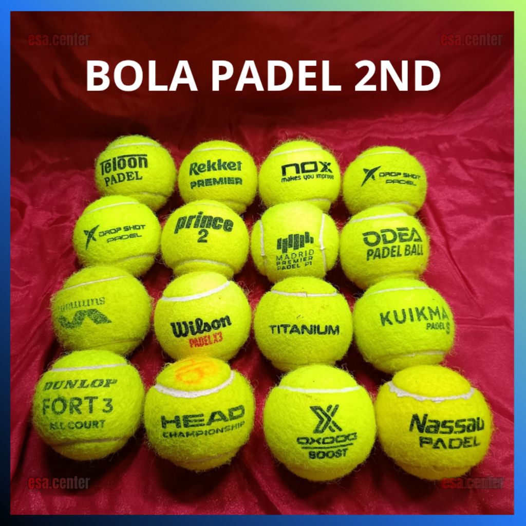 Bola Padel Lapangan Bekas Berkualitas / Ball Paddel Tenis Tennis Court Second 2nd High Quality