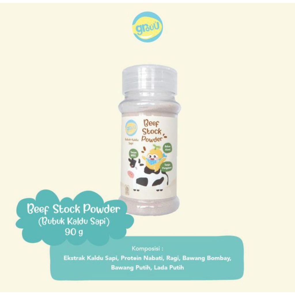 

GROUU Kaldu Bubuk Sapi/Kaldu Bubuk Ayam - Beef Stock Powder - Chicken Stock Powder