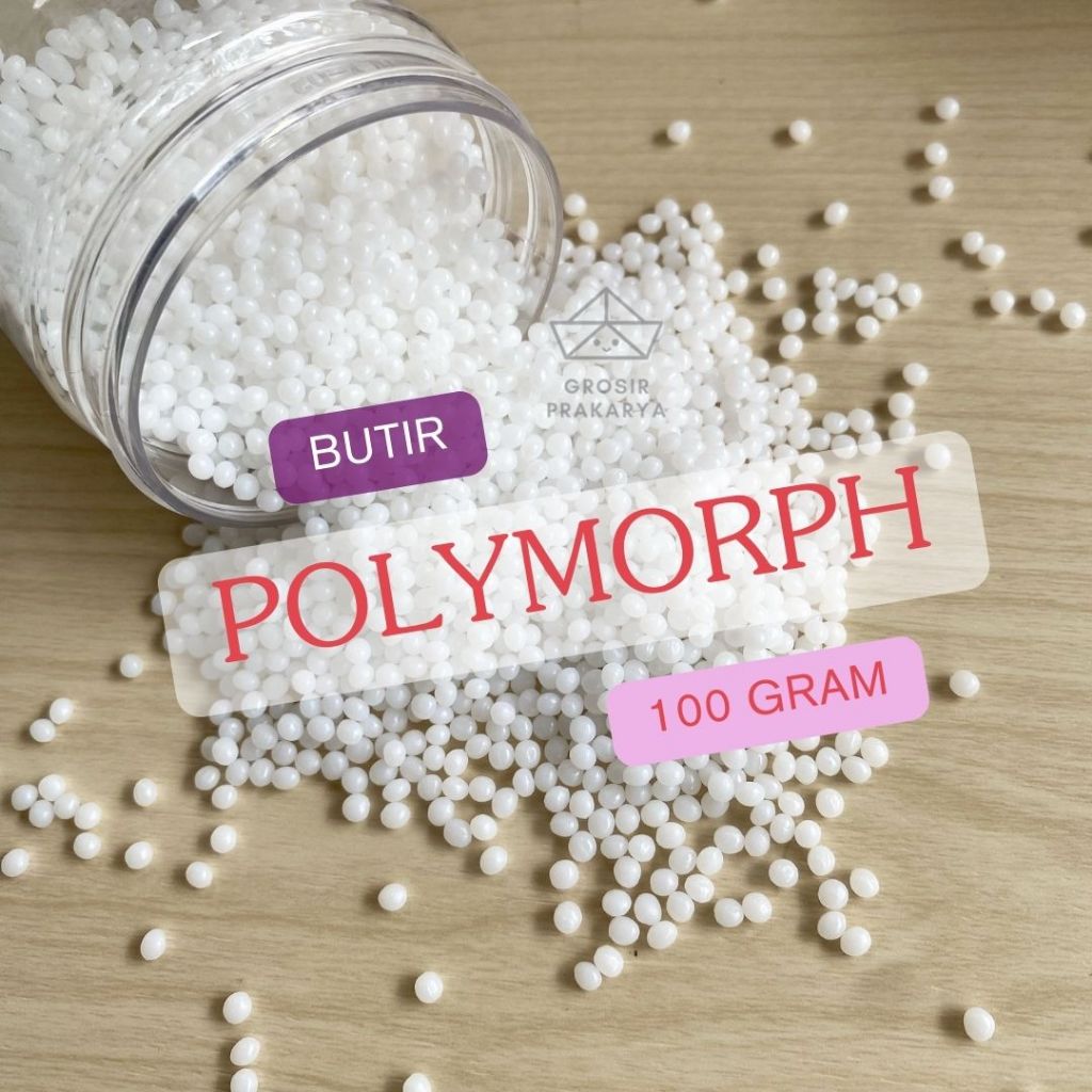 

SATUAN Butiran Polymorph Termoplastik 100gr Bentuk Padat Putih Kerajinan Kristal Clay Mold Kreasi Transparan Putih Thermoplastic Bead Plastic Perbaikan Unik Plastik DIY Serbaguna Pembuatan Model Grosir Prakarya Malang