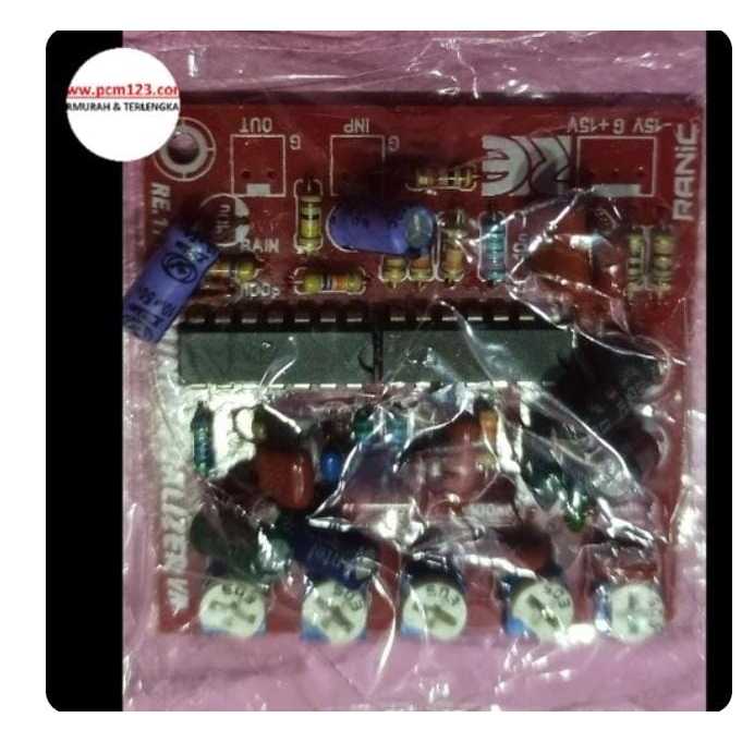 RF4400 kit mini equalizer 5channel 5 channel mono ranic by PCM LTC GLODOK