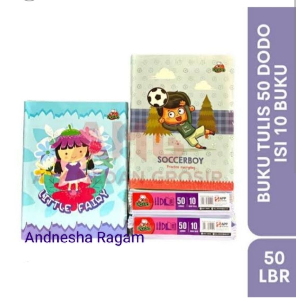 

Dodo Buku Tulis Sekolah SD, TK, Playgroup isi 50 Lbr Murah
