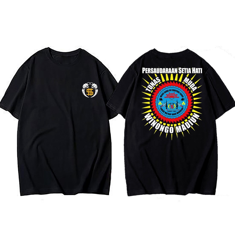 ObsurStore T-shirt PSHTM WINONGO Distro Premium Katun Hitam 24s