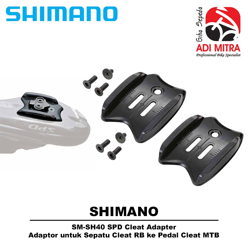 Shimano SM-SH40 SPD Cleat Adapter Adaptor Untuk Sepatu Cleat RB to Cleat MTB