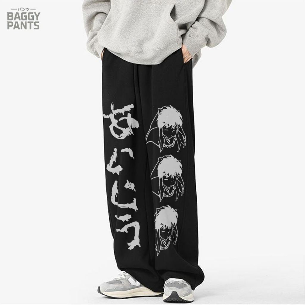 BAGGY PANTS - Celana Kulot Streetwear Celana Panjang Pria Gombrong