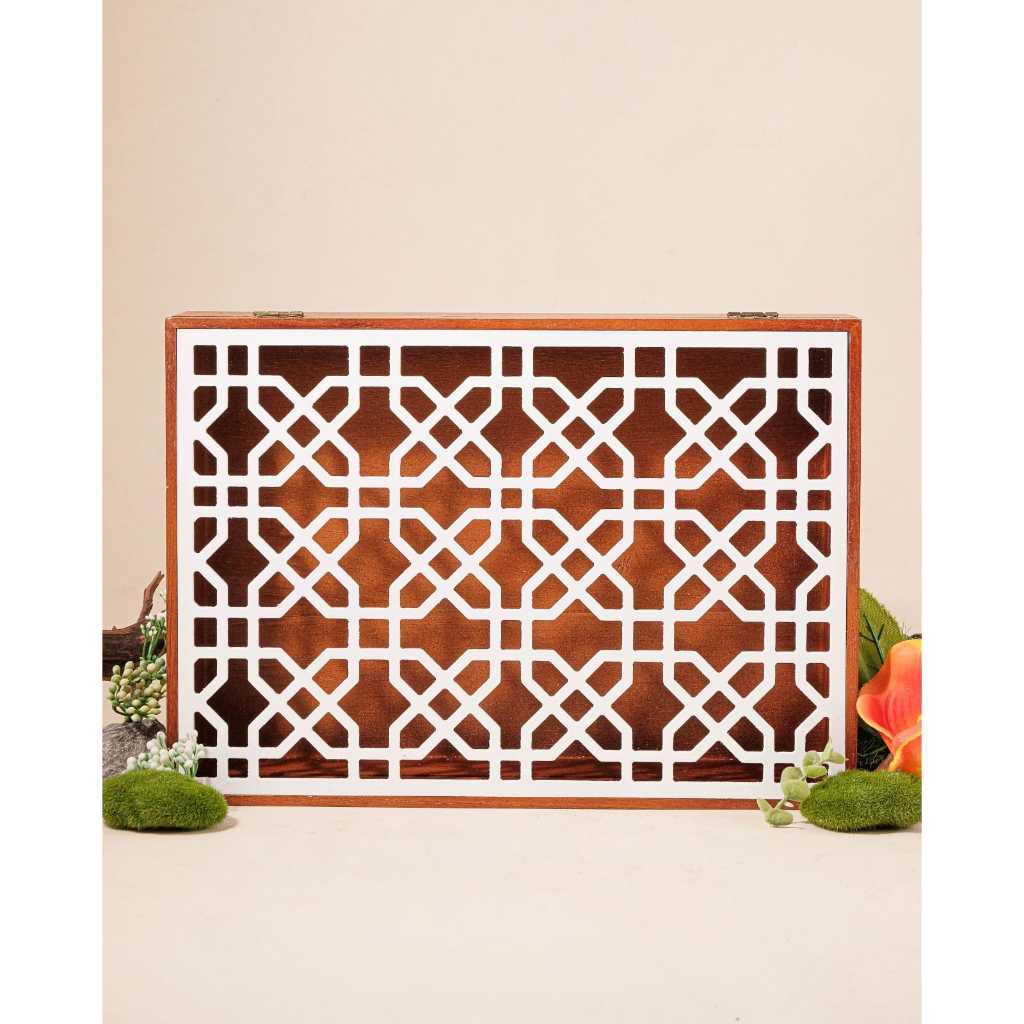 Box / Kotak Album Foto Kayu / Wooden Album Box 30 x 20 - Serenata Box