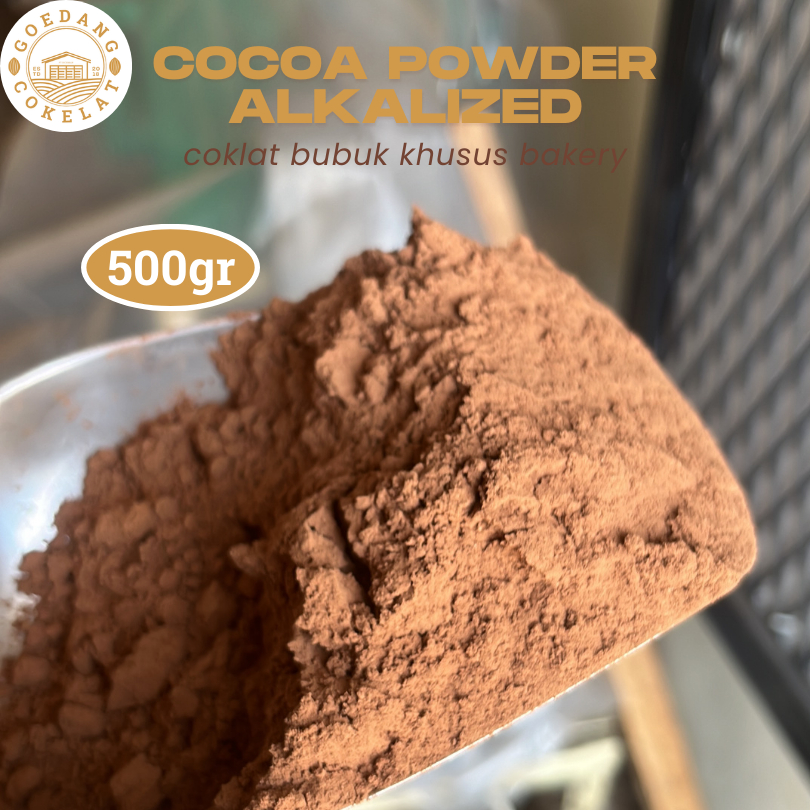 

Cocoa Powder 500gr Cokelat Bubuk Murni Tanpa Gula Alkalized Brown Khusus Baking & Olahan Kue IK3