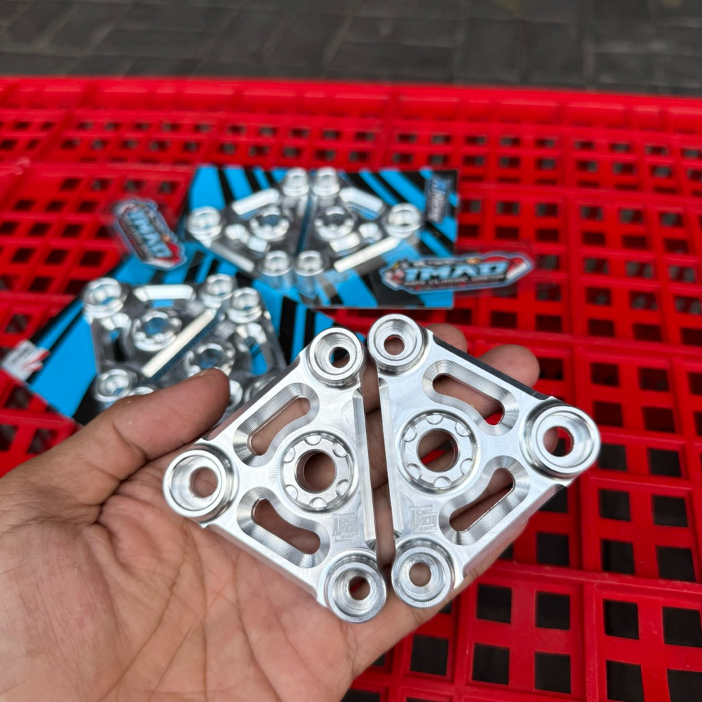 KUPINGAN LAMPU K5 CNC BREKET CNC KUPINGAN K5 ALUMINIUM A1 RACING