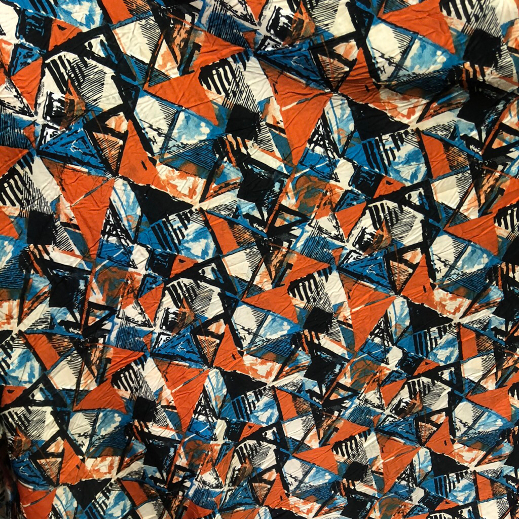 kain satin crinkel motif abstrak - kain satin crinkel motif premium ant