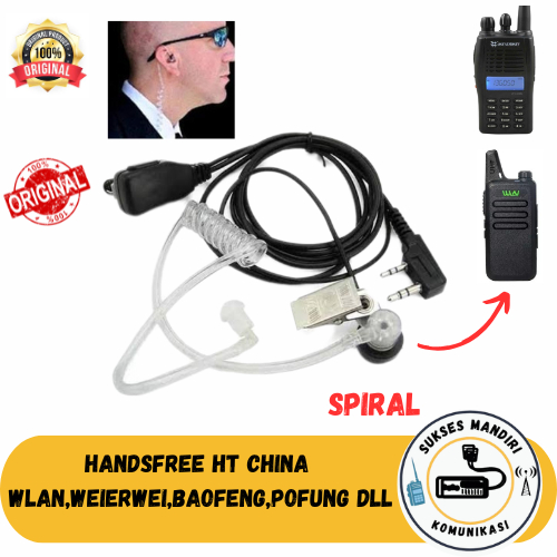 HANDSFREE HT WLN HT KSUN SPIRAL FBI EAPHONE HT WLN MURAH