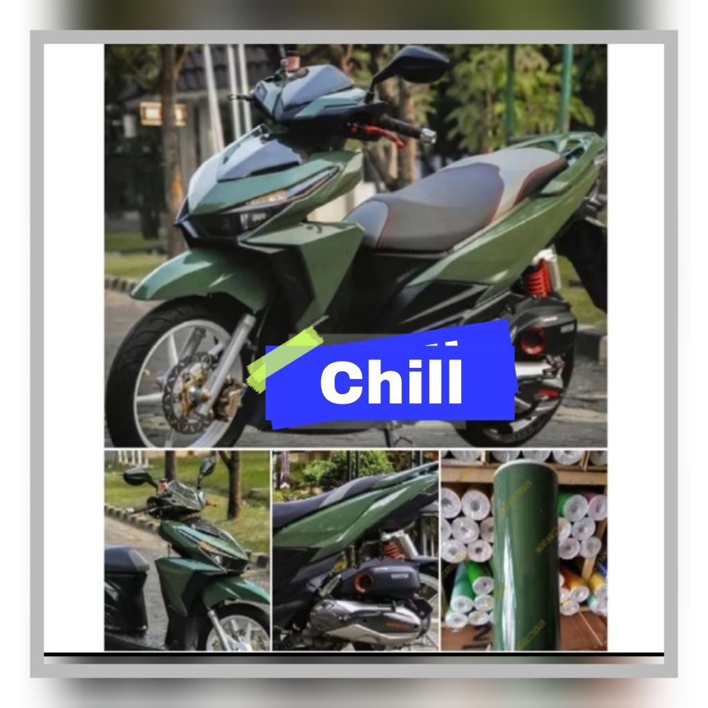 STIKER SKOTLET ARMY / SKOTLET WARNA HIJAU ARMYSTIKER / SKOTLET MOTOR