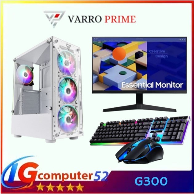 PC INTEL GAMING Core I7 VGA 4GB MONITOR 24 INCH SAMSUNG