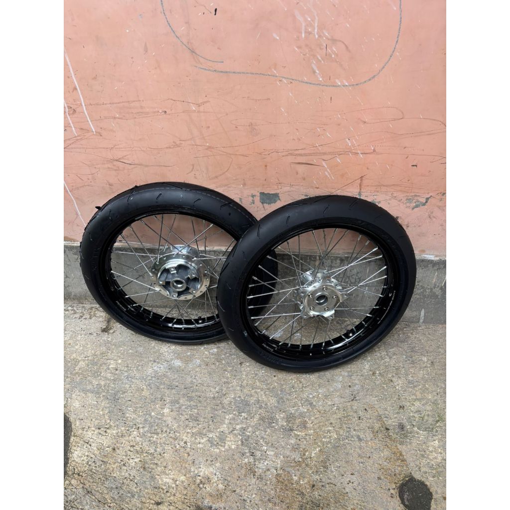 Velg Set MX King 150 Ring 17 Ban Primax SK01 Baru Wheelset Ban Cacing Yamaha MX King 150